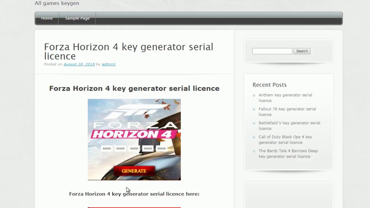 key for forza horizon 4